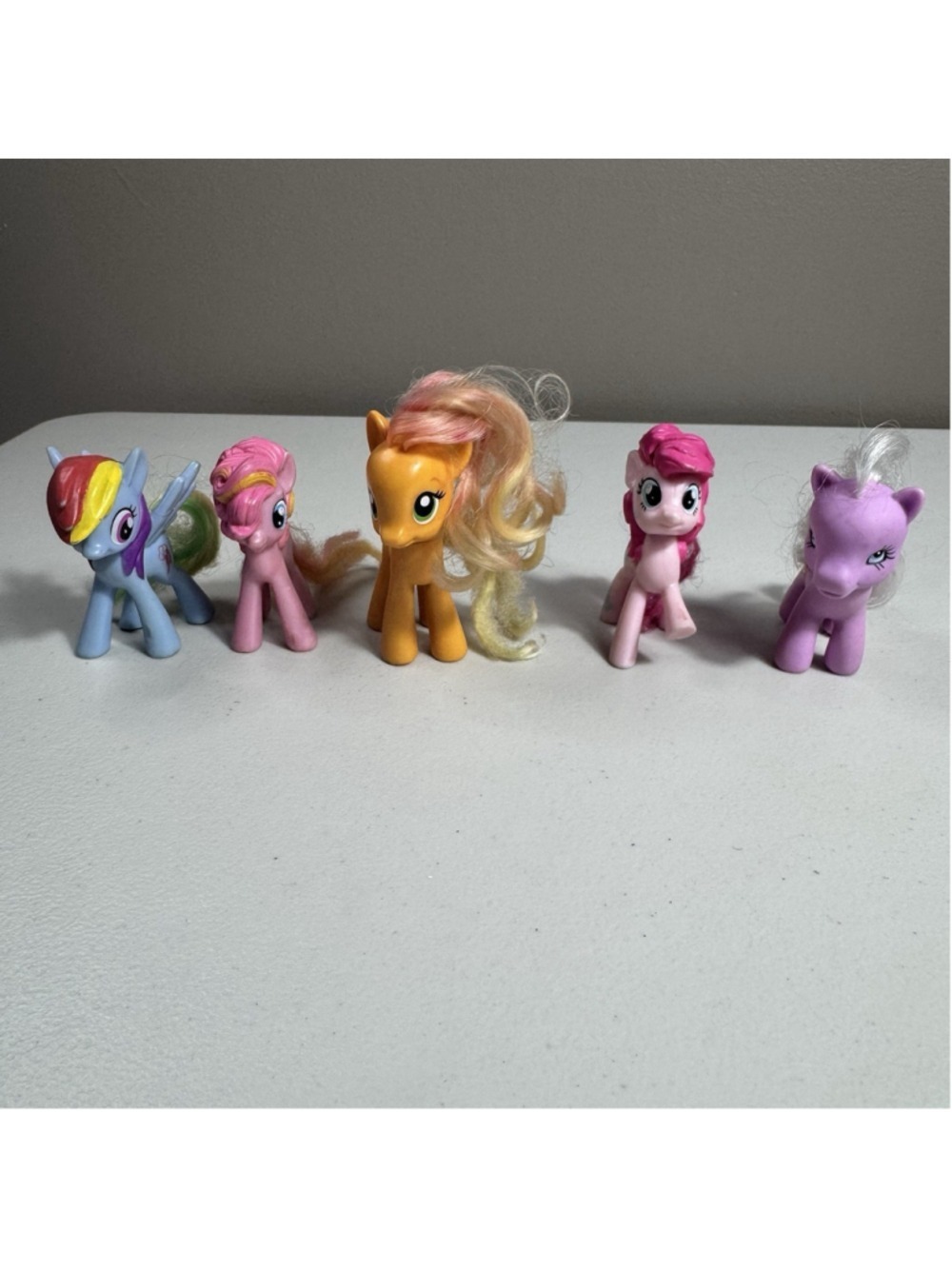 Hasbro My Little Pony Figures Lot 5 Rainbow Dash Pinkie Pie Twilight Applejack